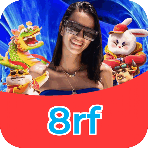 Interface do aplicativo 8rf mostrando jogos disponíveis no iOS e Android